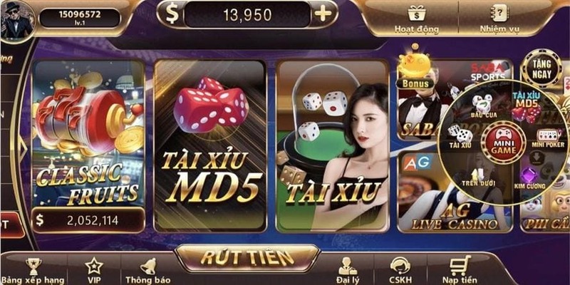 Sảnh game tài xỉu online bắt mắt